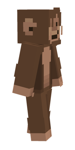 Brown skin: body, right side render