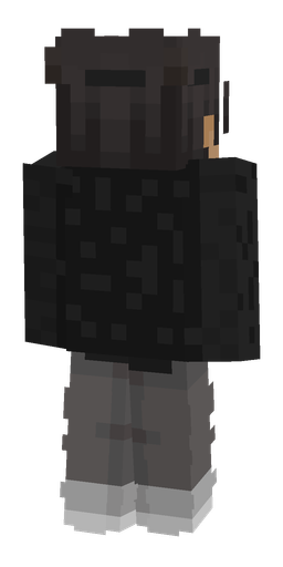 Black skin: body, back render