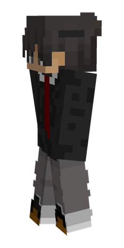 Black skin: body, left side render