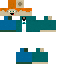 Blue skin: raw texture render