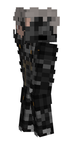 Black skin: body, left side render