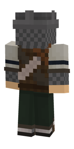 Black skin: body, back render