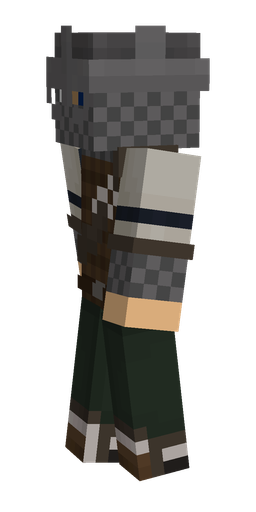 Black skin: body, left side render