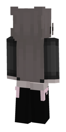 Black skin: body, back render