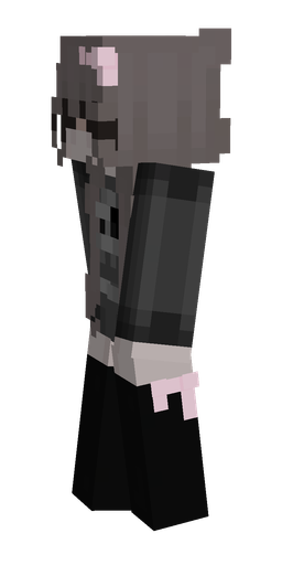 Black skin: body, left side render