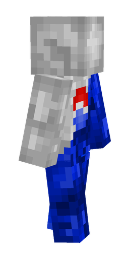 Blue skin: body, right side render