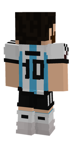 Black skin: body, back render