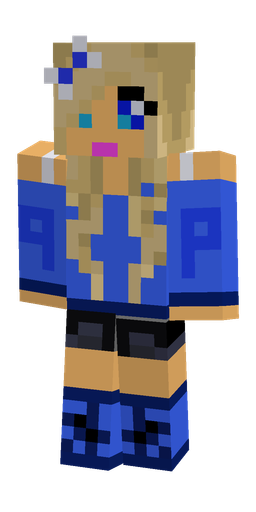 Blue skin: body, front render
