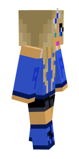Blue skin: body, right side render