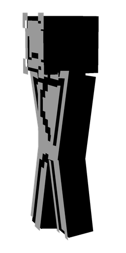 Black skin: body, left side render