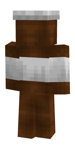 Brown skin: body, back render