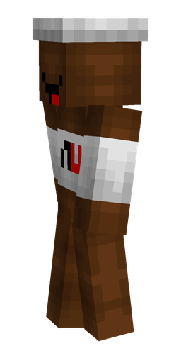 Brown skin: body, left side render