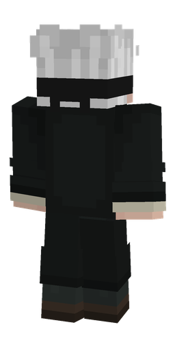Black skin: body, back render