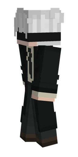 Black skin: body, left side render