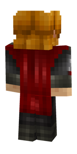 Black skin: body, back render