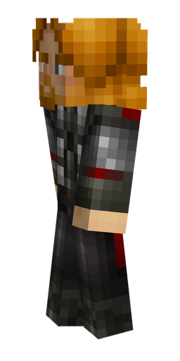 Black skin: body, left side render