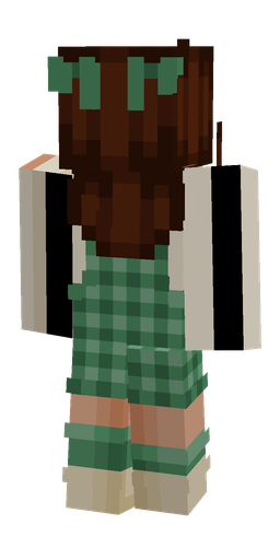 Brown skin: body, back render