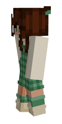 Brown skin: body, left side render