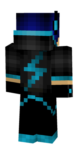 Black skin: body, back render