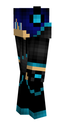 Black skin: body, left side render
