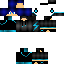 Black skin: raw texture render