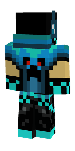 Black skin: body, back render