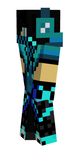 Black skin: body, left side render