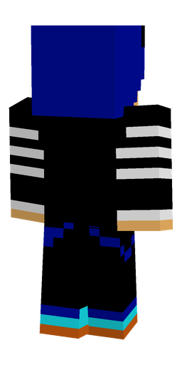 Black skin: body, back render