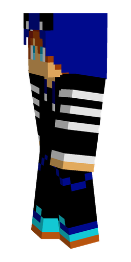 Black skin: body, left side render