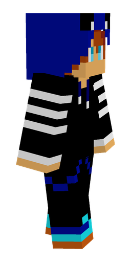 Black skin: body, right side render