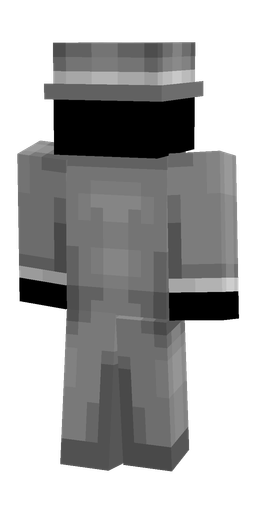 Black skin: body, back render