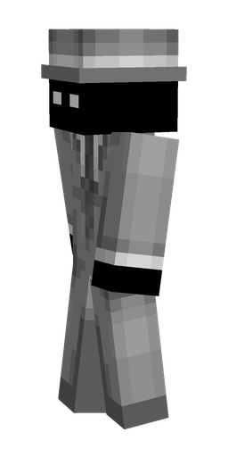 Black skin: body, left side render