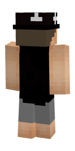 Black skin: body, back render