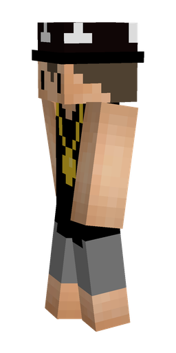 Black skin: body, left side render
