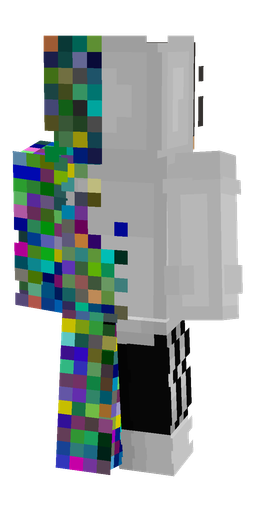 Black skin: body, back render