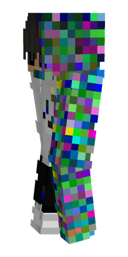 Black skin: body, left side render