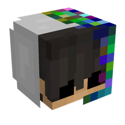 Black skin: head render