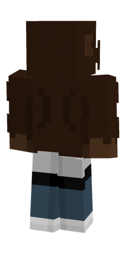 Black skin: body, back render