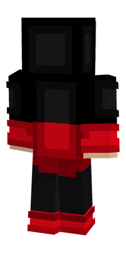 Black skin: body, back render