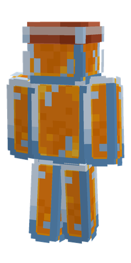 Blue skin: body, back render