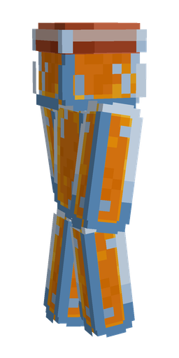Blue skin: body, left side render
