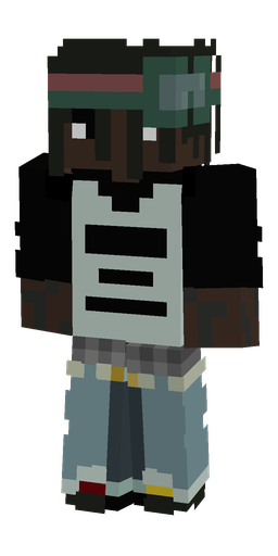 Black skin: body, front render