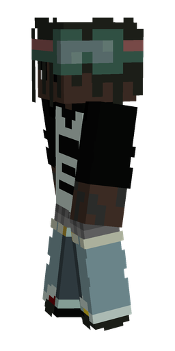 Black skin: body, left side render