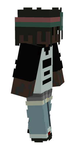 Black skin: body, right side render