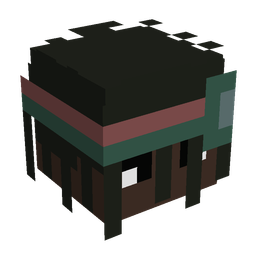 Black skin: head render