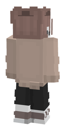 Black skin: body, back render