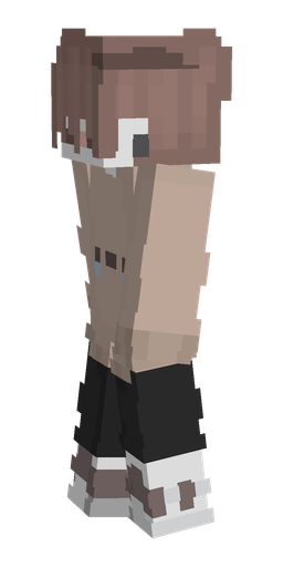 Black skin: body, left side render