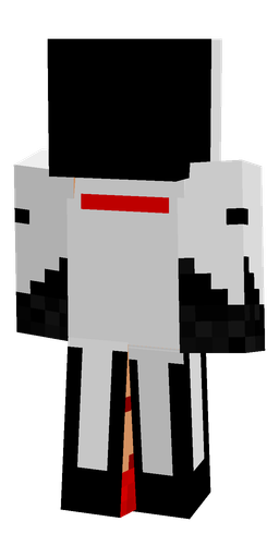 Black skin: body, back render