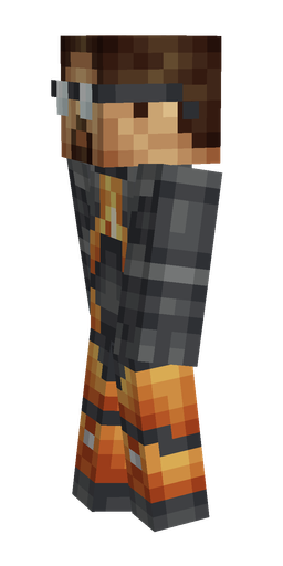 Black skin: body, left side render