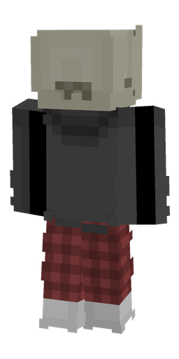 Black skin: body, back render
